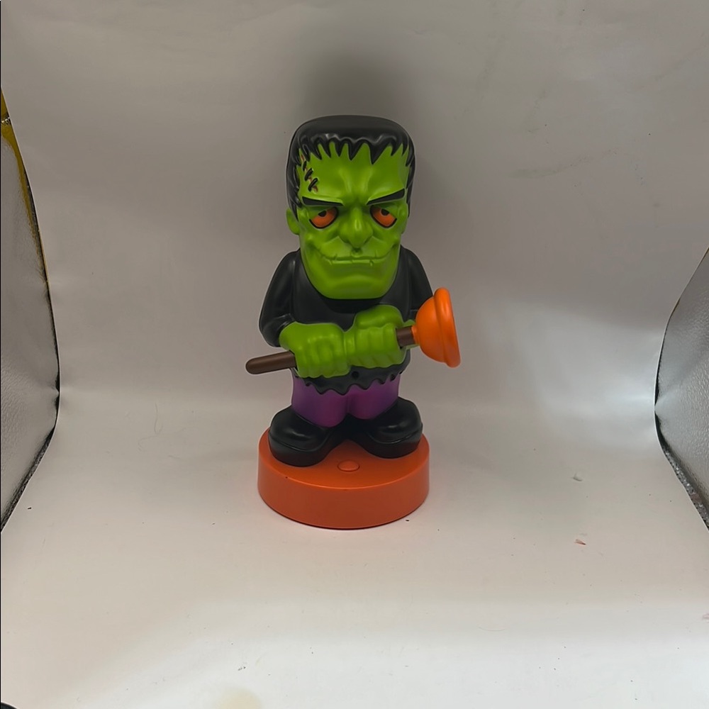 Hallmark Jokin Jon Frankenstein Green and Orange Monster Holiday Decor